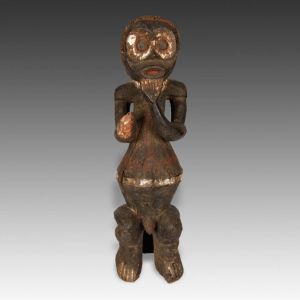 来自西非喀麦隆的Mambila人的男性Tadep或祖先精神形象;原始标识# a1300-166