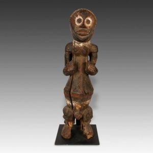 来自西非喀麦隆的Mambila人的女性Tadep或祖先精神形象;原始标识# a1300-074