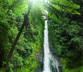 印度尼西亚的瀑布，就像世界其他地方一样，长期以来一直是神圣的崇拜