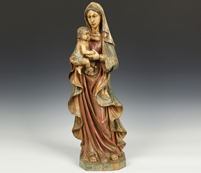 第19章C.雕像描绘了玛丽和耶稣