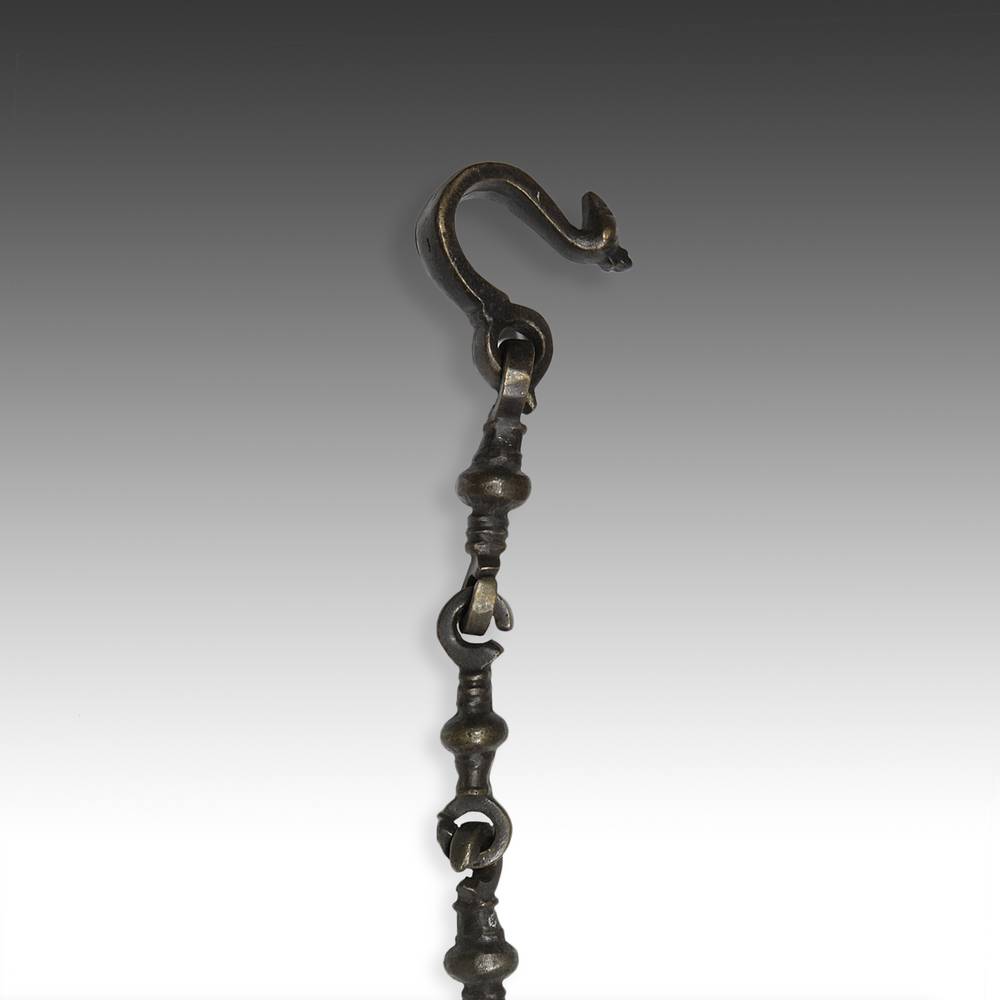 A0699-012 -带开孔雀钩的铁条链