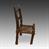 2-Seat Chair with Cowhide Seat
