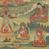 Thangka描绘了Guru Pema Gyelpo（Guru Rinpoche的八种表现之一）