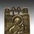 圣像描绘的Tikhvin的处女，上帝的母亲，基于