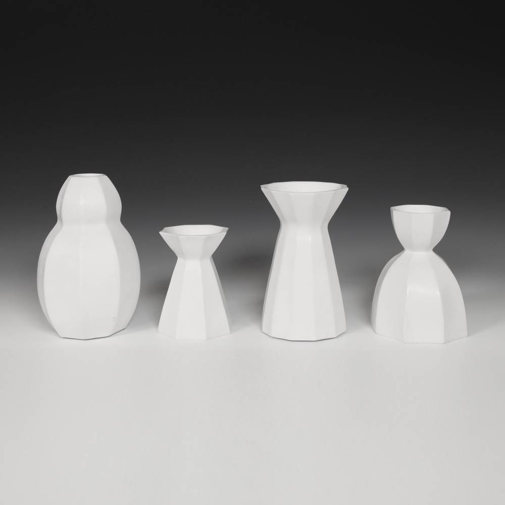 G93ly-017-002  - 北京花瓶小，集 - 白色