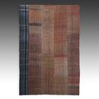 Patchwork Kilim Rug / Tapestry with Plaid Motifs
