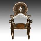 Armchair with Ornamental Metalwork
