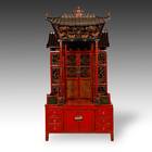 Altar or Shrine with 6 Drawers, 4 Doors & Canopy Top