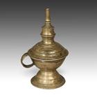 Oil Lamp with Ring Handle