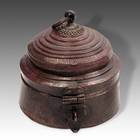 Round Lidded Box with Hasp
