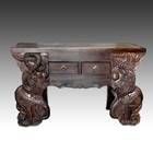 Altar Table with 2 Drawers, Brick Top & Serpent Motif