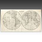 从阿罗史密斯的世界地图，世界在2个观点