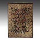 Agra Style Pile Rug with Lattice and  Palmette Design