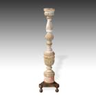 Liturgical Candle Stick, on Footed Triangular Base