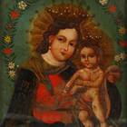 Retablo描绘了圣母，罪人的避难所
