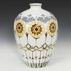 Art Nouveau Style Vase with Stylized Floral Motif