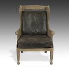Swedish  Style Wood Wingback Chair