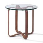 Cliff House Leather-Wrapped End Table