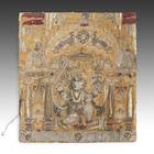 卡拉加或浮雕挂毯面板描绘哈奴曼